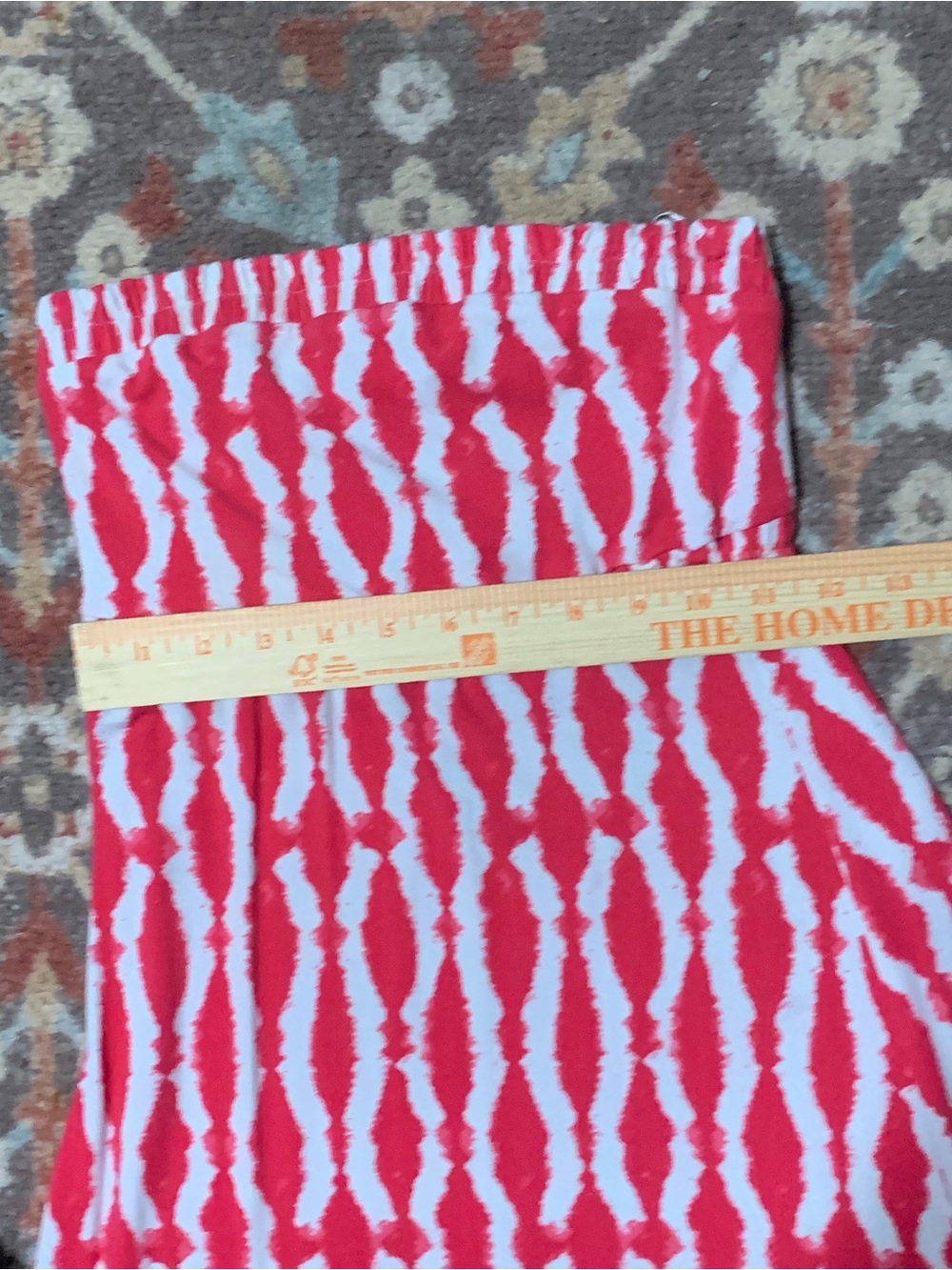 TART Strapless Maxi Dress Abstract Ikat Print Women's Small SEXY! - Picture 10 of 13